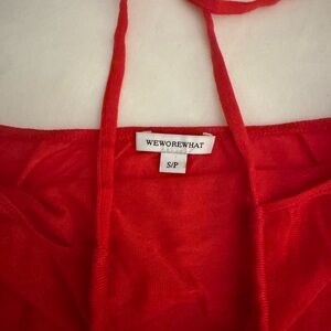 WeWoreWhat Fire Red Show Stopper Outfit worn Once